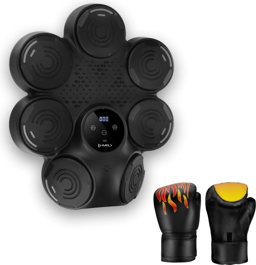 Țintă de box electronică HMS TB30 cu LED și Bluetooth, inclusiv mănuși