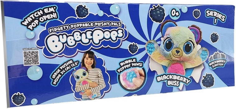 Bubble Pops pluș parfumat – ursuleț de zmeură
