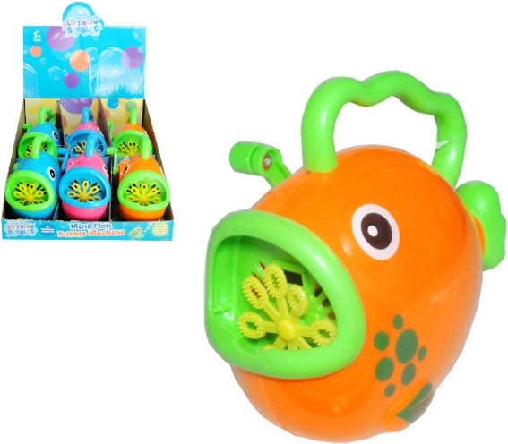 Set pentru baloane – pește din plastic cu manivelă