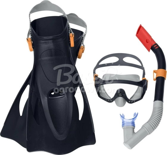 Set de scufundare BESTWAY – mască, snorkel și labe, negru