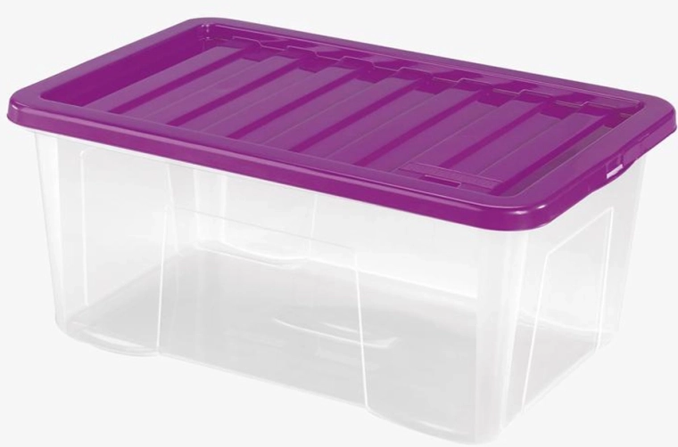 Cutie de depozitare din plastic cu capac HEIDRUN Quasar 50 l