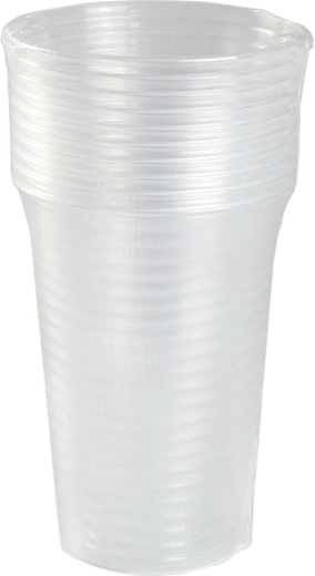 Pahar din plastic transparent 300 ml – set de 10 bucăți