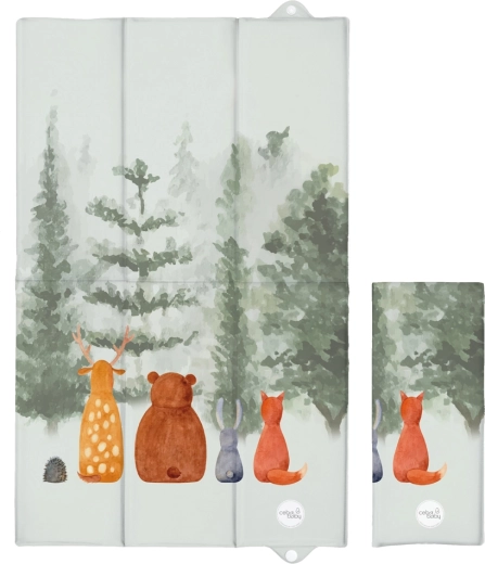 Ceba Baby saltea de înfășat de călătorie Basic forest companions 80 × 50 cm
