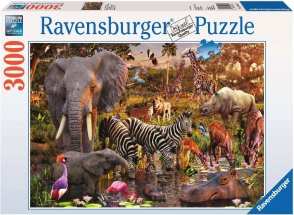 Puzzle Ravensburger Animale din Africa 3000 piese