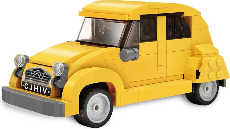 Set de construcție CaDA Citroën 2CV 1:24 galben