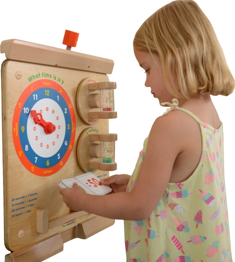 Tablă educațională de perete Masterkidz pentru învățarea orei