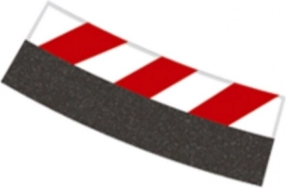 Bordură interioară pentru curbă 4/15° R4 pentru piste auto CARRERA EVOLUTION, DIGITAL 132 și DIGITAL 124