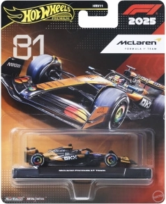Hot Wheels mașinuță premium Formula 1 McLaren – Oscar Piastri #81 1:64