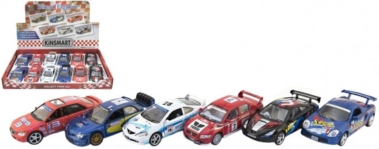 Kinsmart street fighter mașinuțe de curse 13 cm cu mecanism de întoarcere, 6 modele