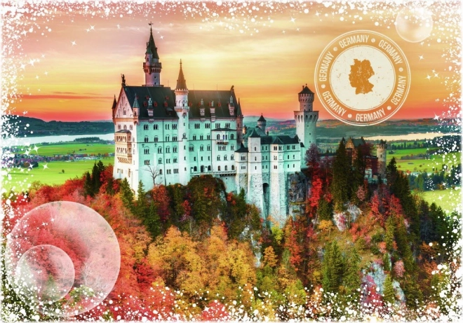 Puzzle Călătorie în jurul lumii: Germania 2000 de piese