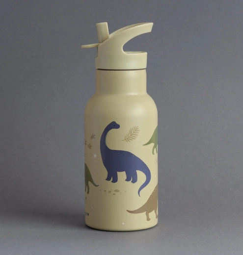 A Little Lovely Company sticlă din oțel inoxidabil pentru băut, cu dinozauri, 350 ml