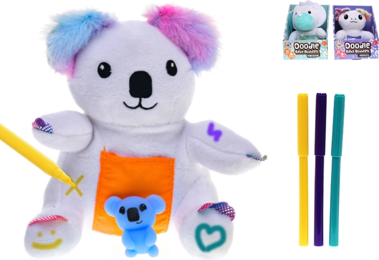 Jucărie de pluș 15 cm – dinozaur, koala sau axolotl