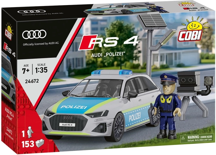 Set de construcție COBI Audi RS 4 Polizei la scara 1:35
