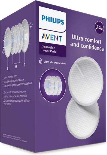 Philips Avent tampoane de sân de unică folosință 24 buc.