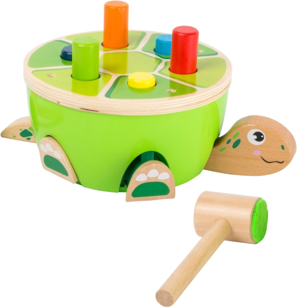 Small Foot banc de ciocănit din lemn - Țestoasă