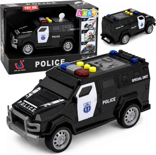 Mașină de poliție specială cu lumini și sunete 15 cm - 1 bucată
