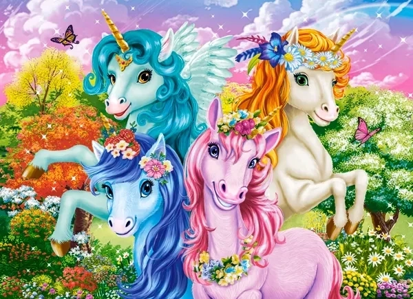 Puzzle Unicorni 70 piese