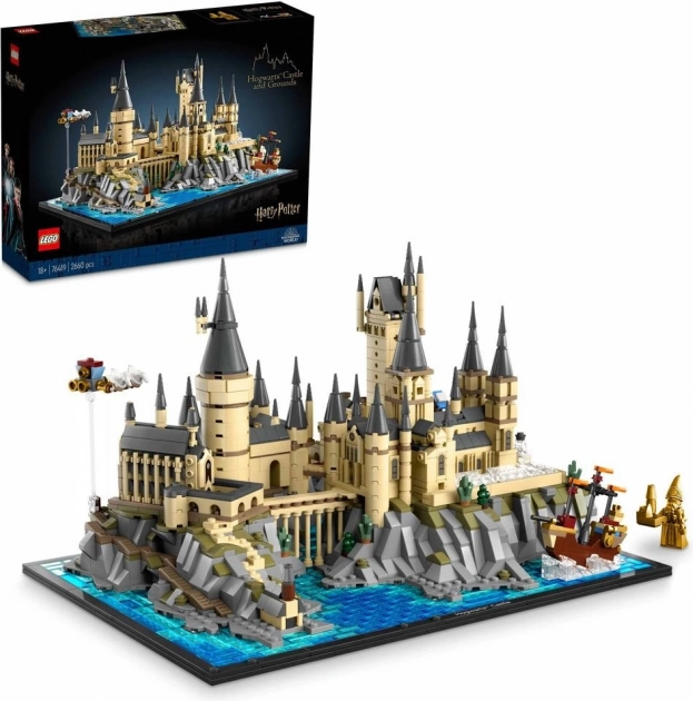 Lego Harry Potter castelul Hogwarts și terenurile