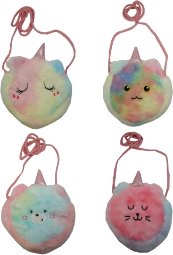 Geantă de umăr din pluș