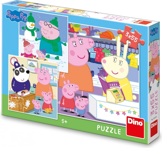 Puzzle PEPPA PIG – după-amiază veselă 3×55 piese