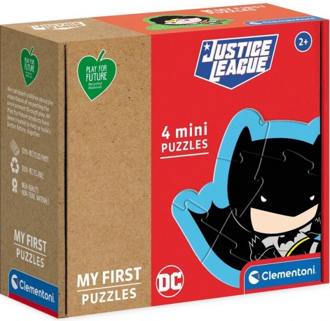 Primul meu puzzle Justice League 4‑în‑1 de la Clementoni