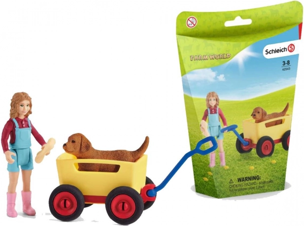 Schleich farm world cărucior pentru câine