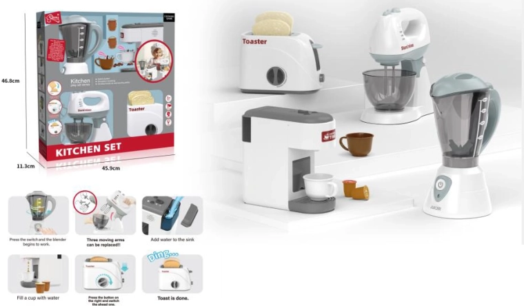 Set pentru copii cu electrocasnice mici 4în1