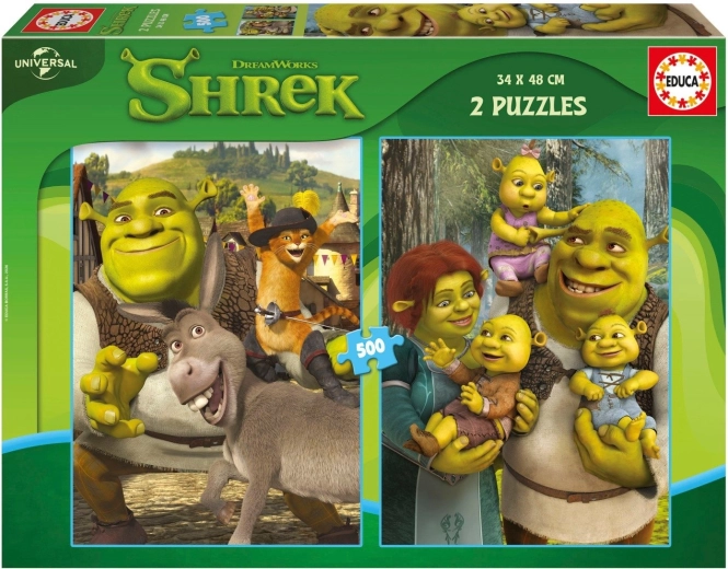 Puzzle Educa Shrek 2 x 500 de piese