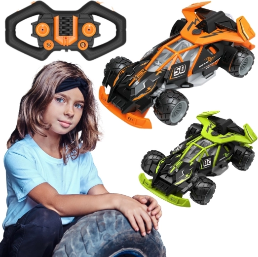 Mașină de curse RC Woopie cu abur și iluminare LED