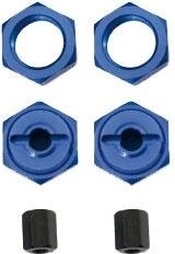 Jamara adaptor 17/12 mm 1:8 la 1:10 din aluminiu eloxat, cu piuliță exterioară (2 buc.)