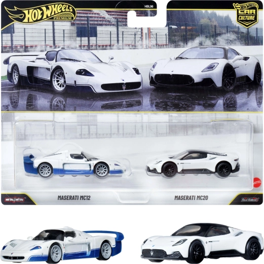 Hot Wheels Premium set cu 2 mașini Maserati MC12 și Maserati MC20