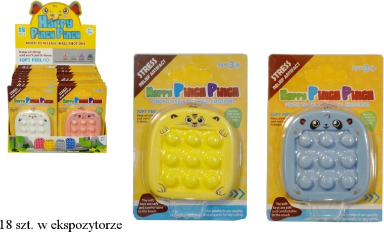 Breloc antistres cu butoane de apăsat și mini labirint