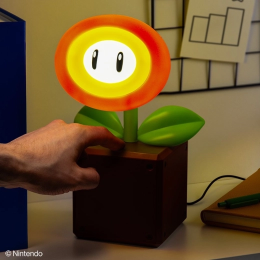 Lampa de birou Super Mario Fire Flower cu LED