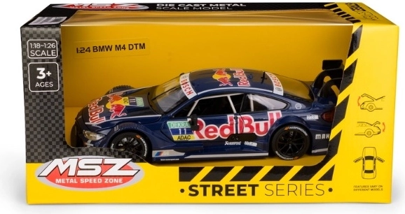MSZ BMW M4 DTM Red Bull la scara 1:24, albastru