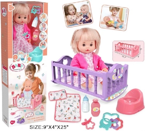 Baby Sweet Love păpușă bebeluș cu leagăn