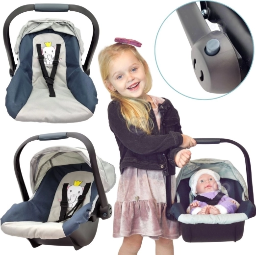 Woopie Royal scoică/landou pentru păpuși 33–48 cm