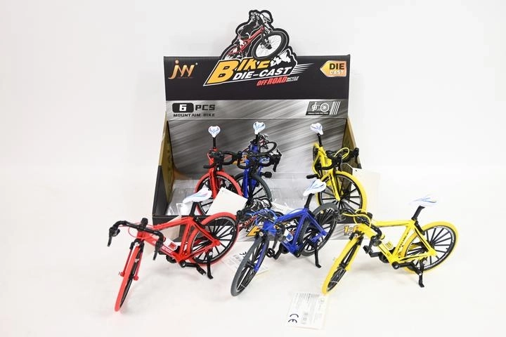 Model metalic de tricicletă 20 cm (6 buc. în display)
