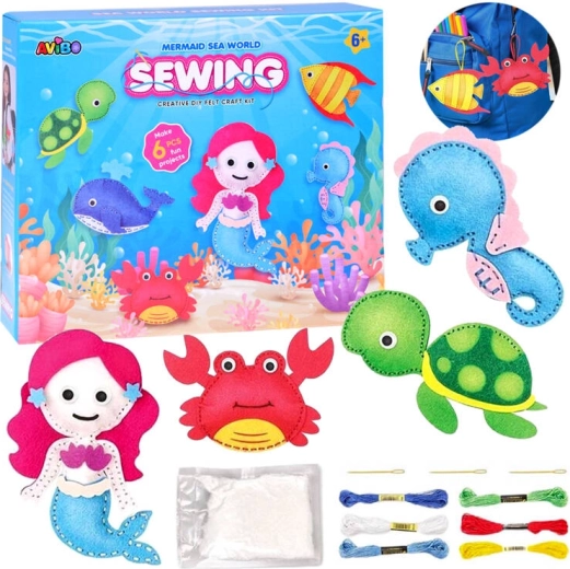 Set creativ Animale marine – creații din fetru