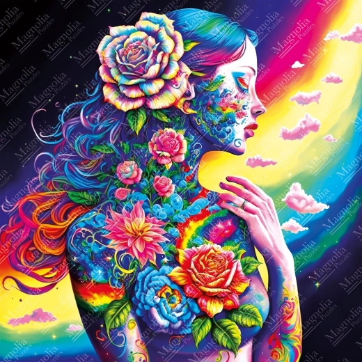 Puzzle zeița florală 1023 piese MAGNOLIA