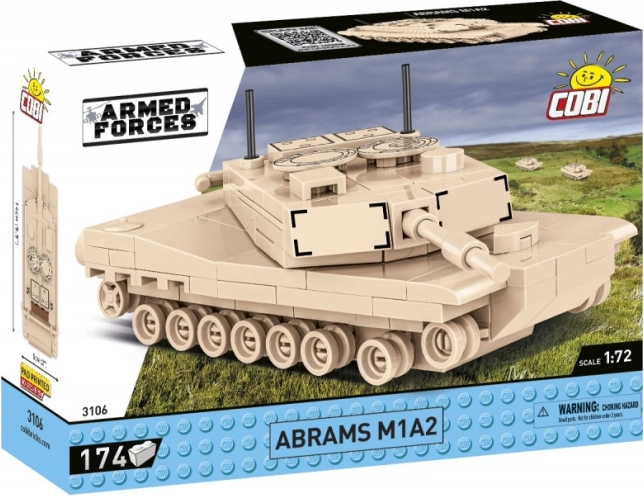 COBI Abrams M1A2 – set de construcție pentru tanc 1:72 (174 piese)