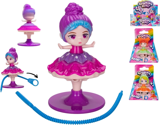 Figurină de prințesă rotativă și dansatoare 8 cm