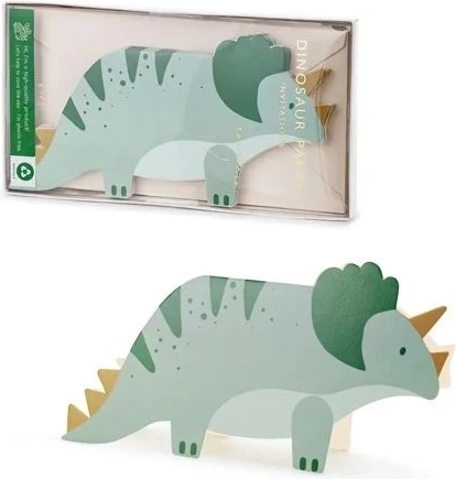 Invitații Triceratops mix A6