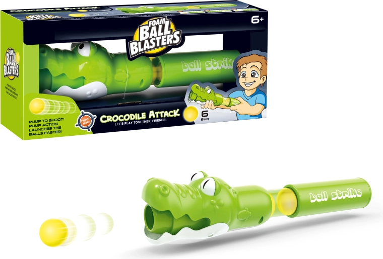 Pistolă airsoft Crocodil cu 6 proiectile moi