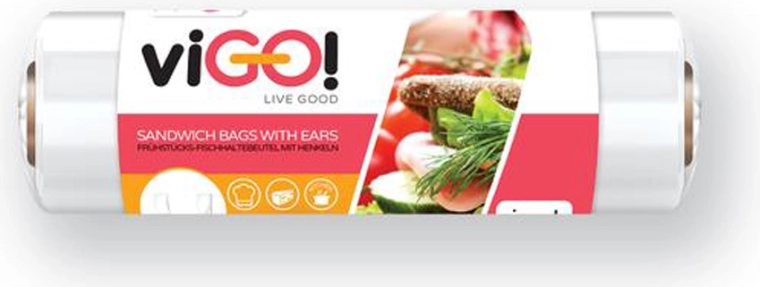 Pungi microten cu mânere VIGO 10+32 × 21 cm, 150 buc.