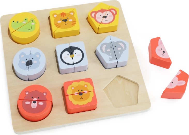 Puzzle din lemn Babu Safari pentru cei mici