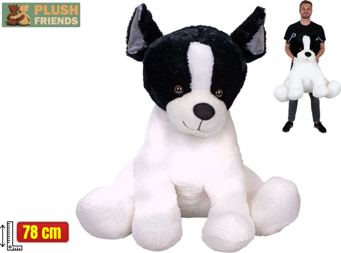 Plush Friends buldog francez din pluș 78 cm