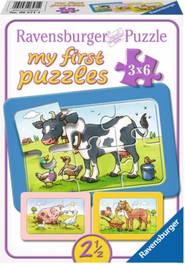Puzzle 3x6 animăluțe RAVENSBURGER