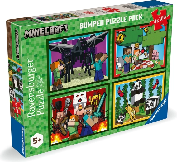 Puzzle Ravensburger Minecraft 4×100 de piese