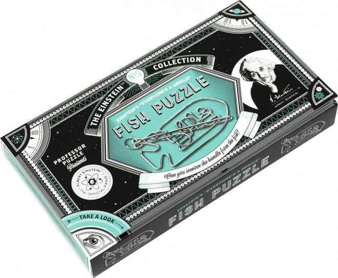 Professor Puzzle puzzle metalic Albert Einstein: Fish Puzzle