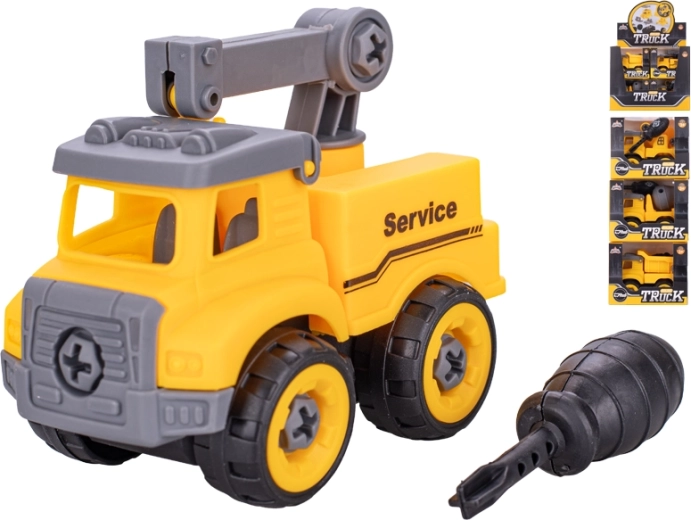 Mașină de construcții cu șurubelniță 11 cm cu mecanism de rulare liberă